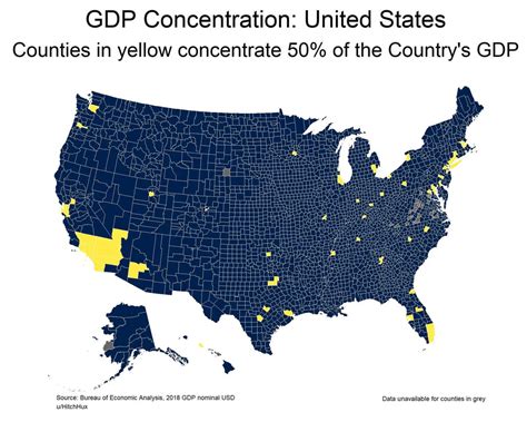 katie santeramo gdp|GDP Concentration in the US. 81 counties (out of 3.1K .